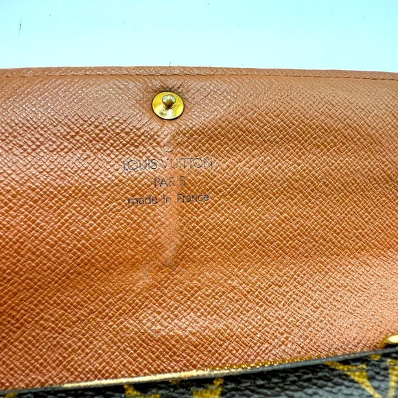 Louis Vuitton Brown Monogram Porte Tresor International Sarah Long Wallwt - Picture 7 of 12
